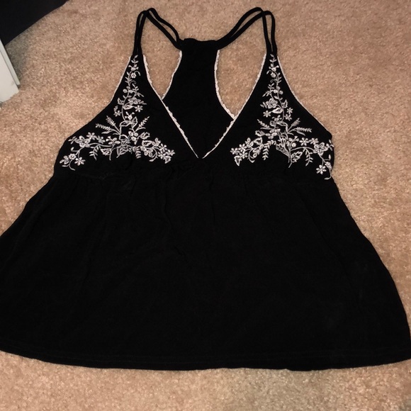 Black halter tank top - Picture 1 of 1